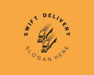 Fast Truck Cargo Delivery logo design