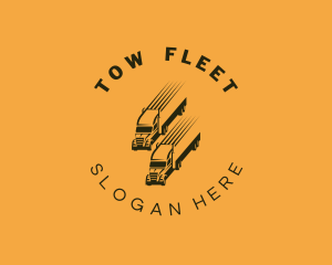 Fast Truck Cargo Delivery logo design