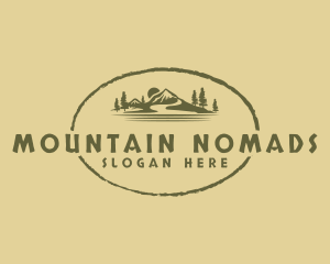 Mountain Hiking Adventure logo design