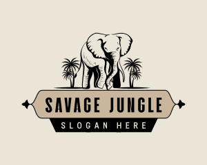 Wildlife Elephant Jungle logo design