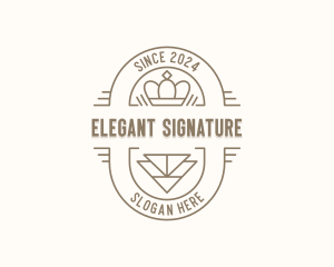 Regal Crown Elegant logo design