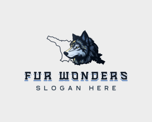 Georgia Wildlife Wolf logo