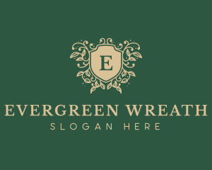 Shield Organic Wreath logo