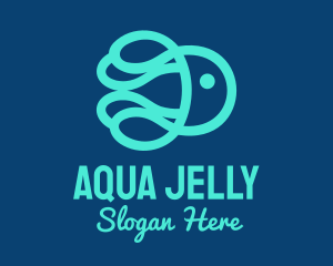 Ocean Marine Jellyfish logo