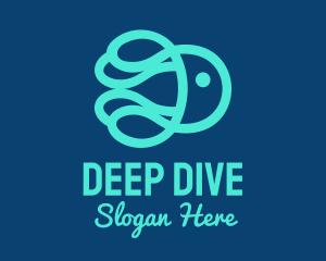 Ocean Marine Jellyfish logo design