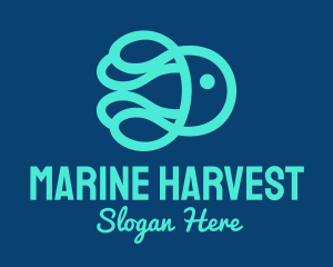 Ocean Marine Jellyfish logo design