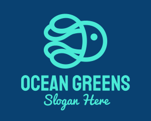 Ocean Marine Jellyfish logo design