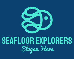 Ocean Marine Jellyfish logo