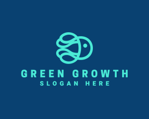 Ocean Marine Jellyfish logo