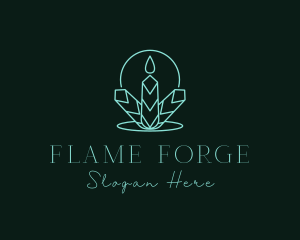  Leaf Candle Decor logo design