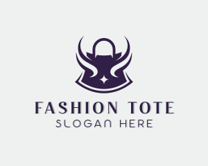 Sparkle Shopping Bag Fashion logo design