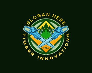 Logging Chainsaw Woodwork logo