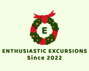 Christmas Wreath Decor logo design