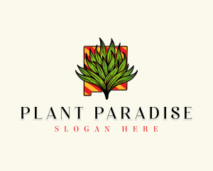 New Mexico Agave Plant logo design