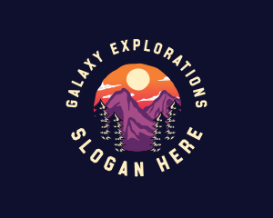 Mountain Adventure Hiking logo design