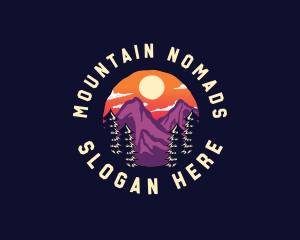 Mountain Adventure Hiking logo design