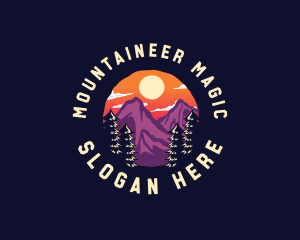 Mountain Adventure Hiking logo design