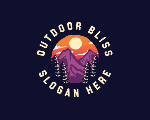 Mountain Adventure Hiking logo design