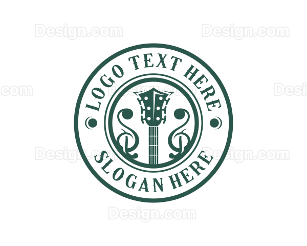 Music Performer Guitar Logo