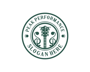 Music Performer Guitar logo design