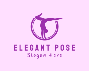 Yoga Pilates Pose logo design