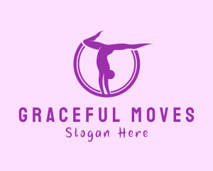 Yoga Pilates Pose logo design