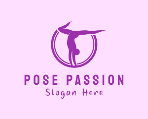 Yoga Pilates Pose logo design