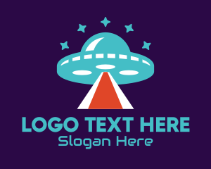 Beam - Alien Spaceship UFO Star logo design