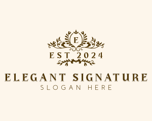 Elegant Garden Wedding logo design