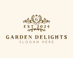 Elegant Garden Wedding logo design