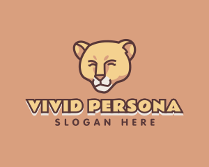 Wild Cougar Character logo