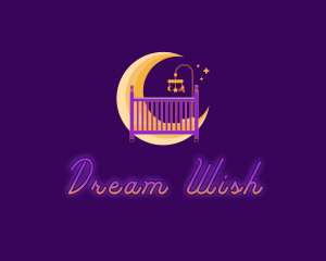 Moon Baby Crib logo design