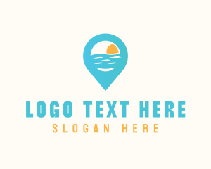 Cyan Beach Pin Logo