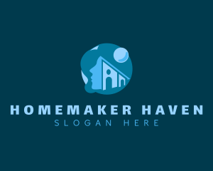 Woman House Architecture logo design