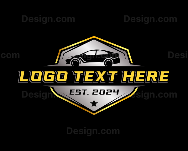 Racing Car Garage Logo