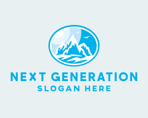 Mountain Peak Hiking Logo