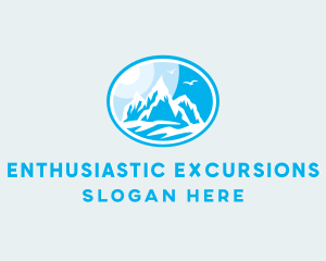 Mountain Peak Hiking logo design