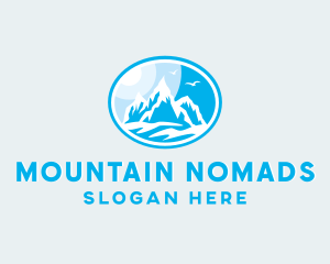 Mountain Peak Hiking logo design