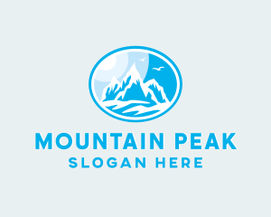 Mountain Peak Hiking logo design