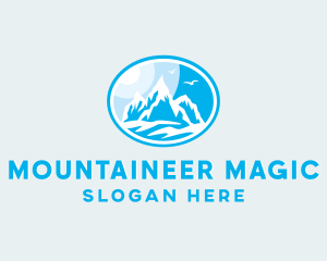 Mountain Peak Hiking logo design