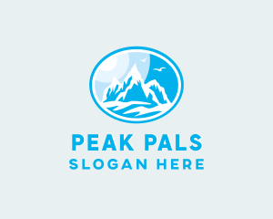 Mountain Peak Hiking logo design