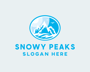 Mountain Peak Hiking logo design