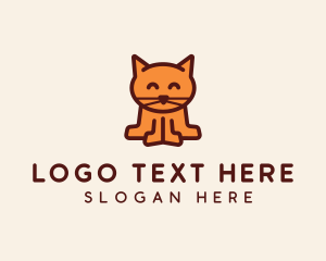 Cute Kitten Cat  Logo