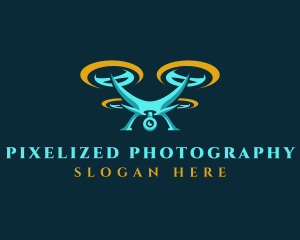 Propeller Drone Camera logo design