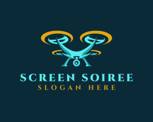 Propeller Drone Camera logo design