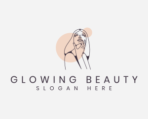 Woman Face Skincare logo design