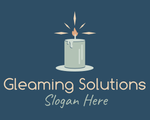 Shining Candle Light logo design