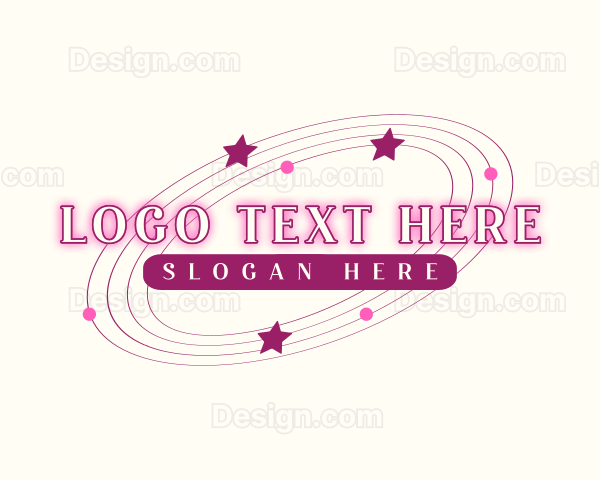 Retro Cosmic Star Logo