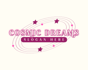 Retro Cosmic Star logo design