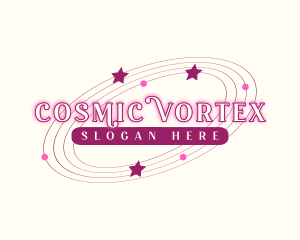 Retro Cosmic Star logo design